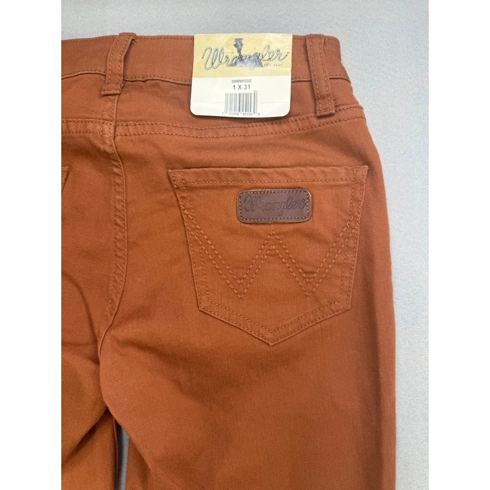Wrangler Women's Skinny Fit Stretch Jeans Rusty Brown Size 1/31‎ New